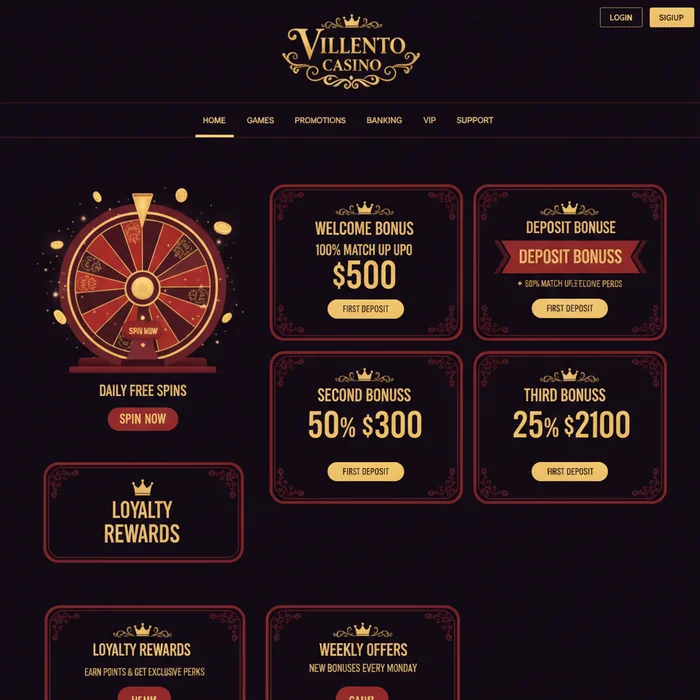 Villento Casino Casino Bonus